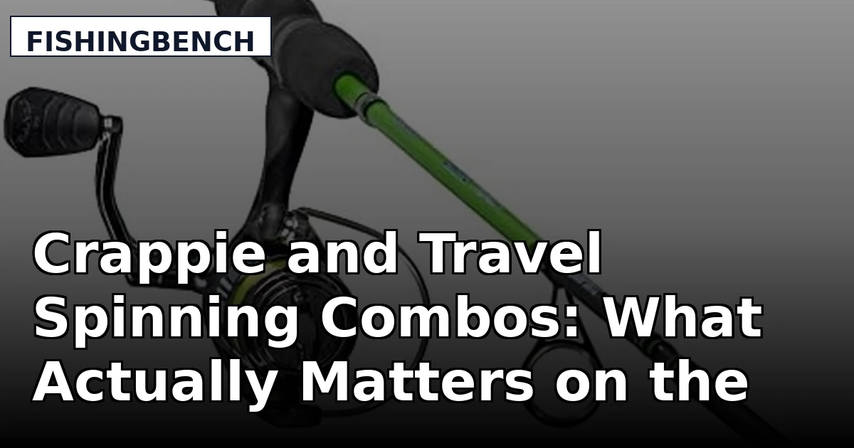 Crappie and Travel Spinning Combos: What Actually Matters on the Water