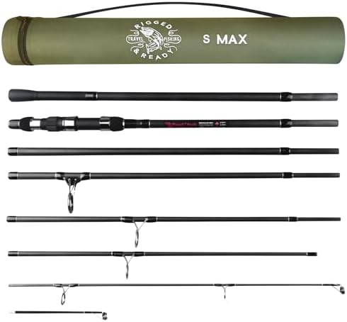 Rigged &amp; Ready S Series Travel Fishing Rods.Big Fish Predator Carp Surf Rod