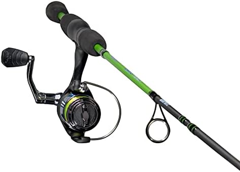 Lew's Crappie Thunder Spinning Reel and Fishing Rod Combo, 2-Piece IM6 Graphite Blank, Right or Left-Hand Retrieve