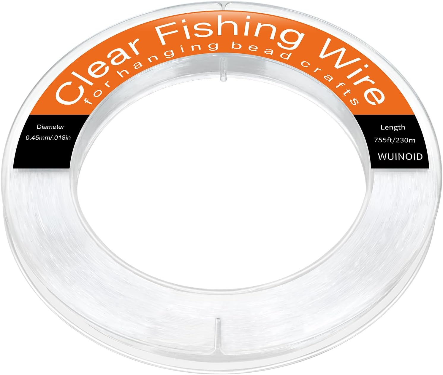 Fishing Line Wire, Clear Monofilament Fishing Line Wire, Nylon Clear Invisible String for Fishing and Hanging Balloons Garland Crafts Decorations WUINOID