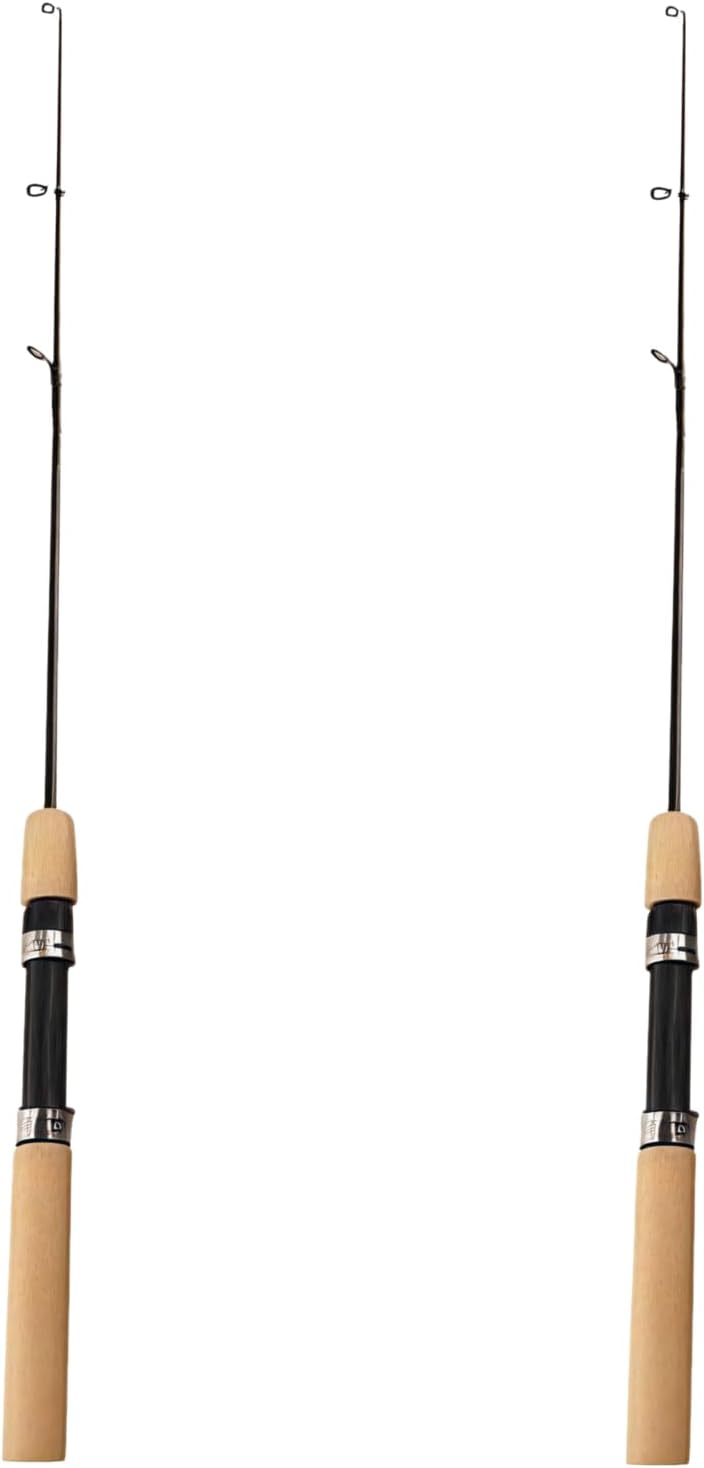 2Pcs LCE Fishing Rod, Fishing Rods Ice Fishing Rods Pen Pole Lures Fishing Tackle Spinning Casting Hard Rod Without Reel Useful and Practical Fishing Rod and Reel Combos Hunting and Fishing (75cm)