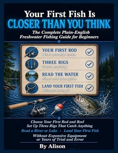 Your First Fish Is Closer Than You Think: The Complete Plain-English Freshwater Fishing Guide for Beginners. How to Choose Your First Rod and Reel, Set Up the Three Rigs That Catch Anything.